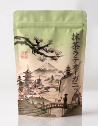Matcha Latte Orgánico — detalle del envase